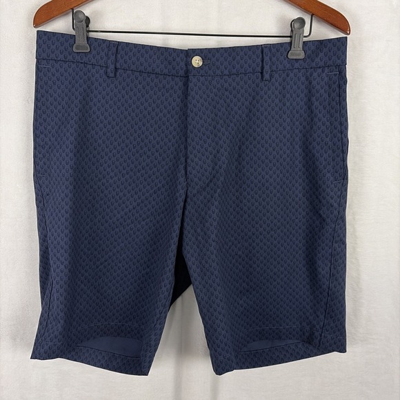 Peter Millar Other - Peter Millar Shorts Mens Size 34 Blue Geo Skull Print Performance Golf Casual